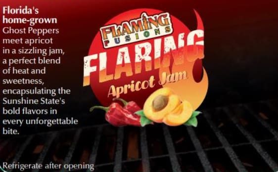 the poster of flaring apricot jam